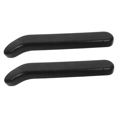 FOMIYES Wheelchair Armrest Pads Set of 2 PU Foam Comfortable Soft Armrests 8.5 or 14CM Hole Spacing Black Elbow Design for Wheelchair Accessories and Support