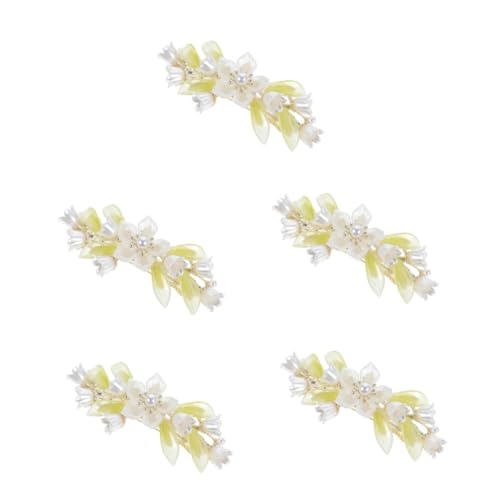 Barrettes à cheveux en métal motif fleur lot de 5 FRCOLOR pour femme