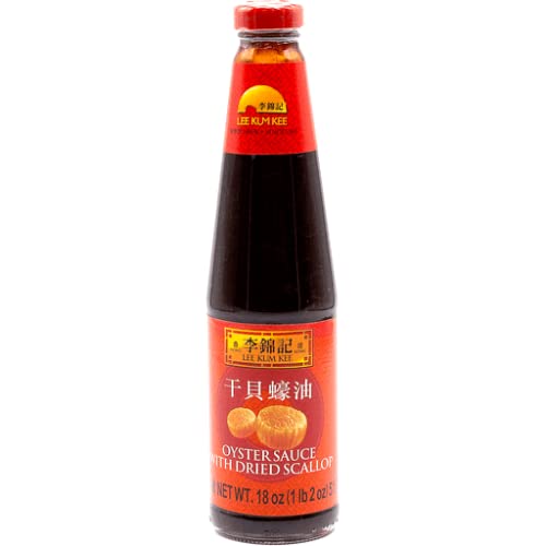 Oyster Sauce with Dried Scallop 1 Glass Bottle N.W. 18 oz
