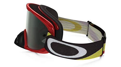 Oakley O2 Mx Heritage Racer Adult Off-Road Motorcycle Goggles Eyewear - Red/Dark Grey/One Size Fits All #TOP2