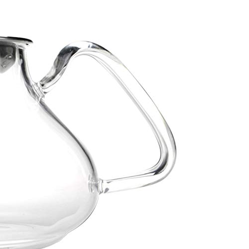 TOYO HOFU Tetera de cristal claro con infusor resistente al calor estufa de gas seguridad desmontable infusor de acero… - Imagen 4