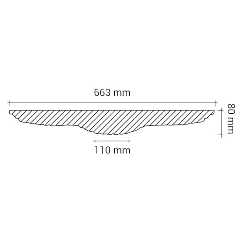 Rosetón de poliuretano Profhome 156045 para decoración de alta gama 4