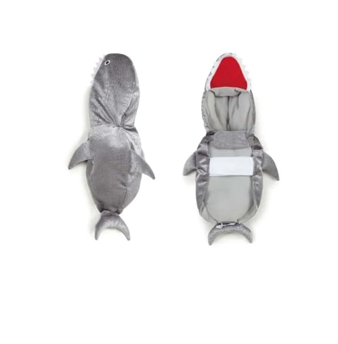 Disfraz para perro tiburón gris tamaño XLarge miniatura 5