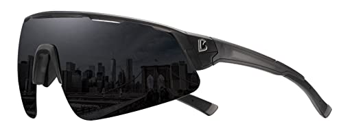 Image of Polarized Sports Sunglasses Wraparound Design TR90 Lightweight Frame With UV 400 Protection Glasses for Women Men