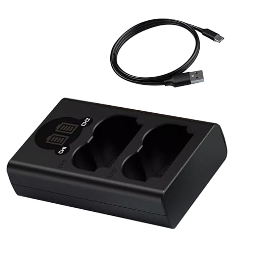 富士用フイルム 用XT5 XT4 XH2S 8.4V 電池のための充電器、二重スロット LCD の充電器