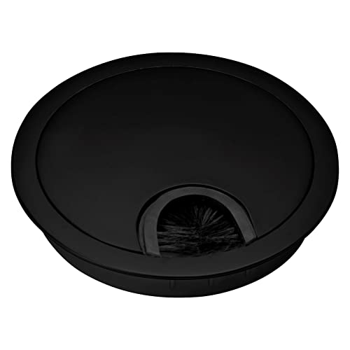 SOTOOLS KÖNIG Passe-câble en métal Noir mat Ø 80 mm