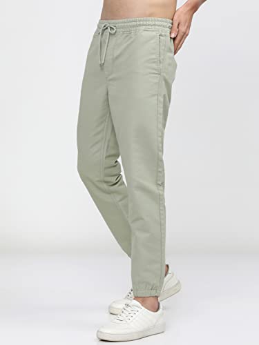 Image of KETCH Men Mid Rise Regular Fit Jogger Trouser