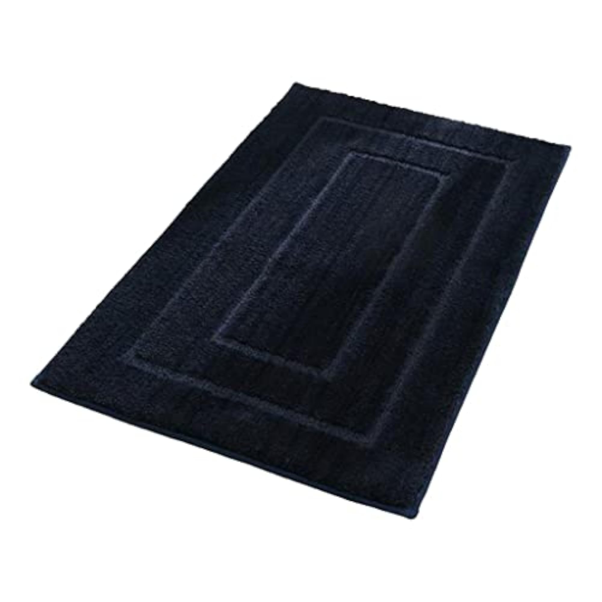 Dark Blue Shaggy Non-Slip Bath Shower Mat 40x60cm