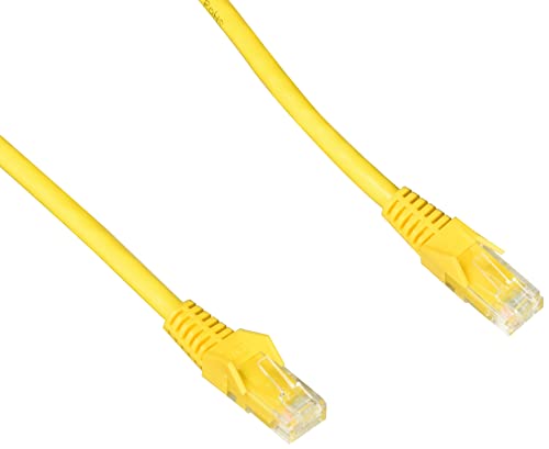 Tripp Lite Cat6 Gigabit Ethernet Snagless Molded Patch Cable 24 AWG 550MHz Premium UTP, Yellow, RJ45 M/M 35' (N201-035-YW)