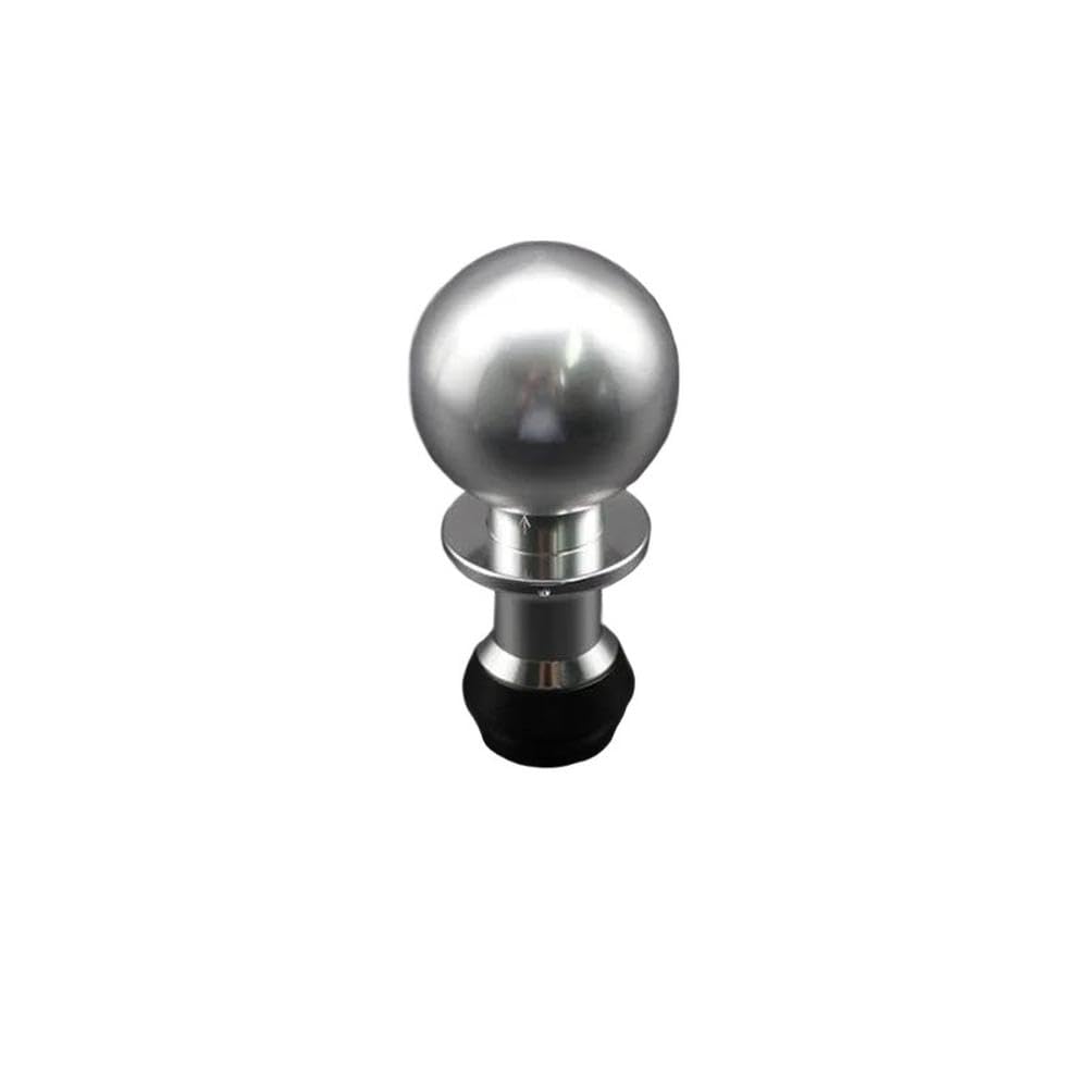 POANBCGY Shift Ball Joint Real Carbon Fiber Gear Shift Knob for BMW E46 E90 E60 E92 Gear Ball Head(Silver)