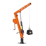 VEVOR Grue de Levage pour Camionnette 907,2 kg, Grue Manuelle pour Pick-up avec Treuil Man...