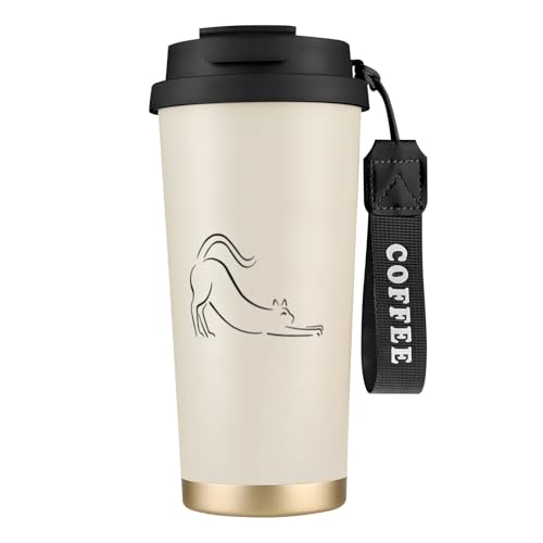 �s�J�\ �L �l�R�̊G ���@�r ���� 500ml �R�[�q�[�J�b�v �^��f�M 3way���݌� �X�g���[�t�� ��e�� �L�� �R��Ȃ� �ۗ�ۉ� ������� �A�E�g�h�A �􂢂₷�� �j�����p ??�t �ۉ� �ۗ� Coffee Cup