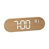 Orologio con allarme | con visualizzazione della temperatura e della data - Orologio da parete digitale | Per soggiorno ufficio garage palestra cucina bagno fattoria anziani anziani anziani