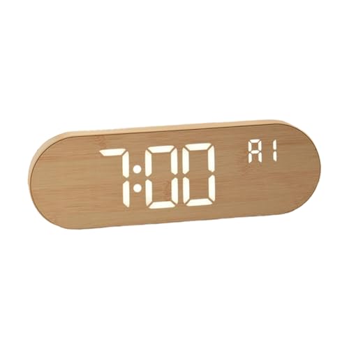 Genérico Orologio da parete decorativo e senza suono, sveglia digitale per camera da, per ufficio, aula, bagno, garage, palestra, cucina, casa di campagna, anziani e anziani