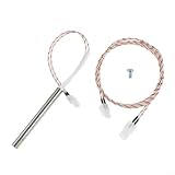 Advokingtap 1 lot de tige d'allumage CC 12 V pour Traeger D2 pour poêle à granulés Hot Rod Kit0255, pièce de rechange en acier inoxydable, rouge, blanc, argent pour griller