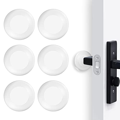 6 Pcs 2" Door Stopper Wall Protector with Strong Back Adhesive Reusablepremium Door Stopper for Home Office Protecting Wal...