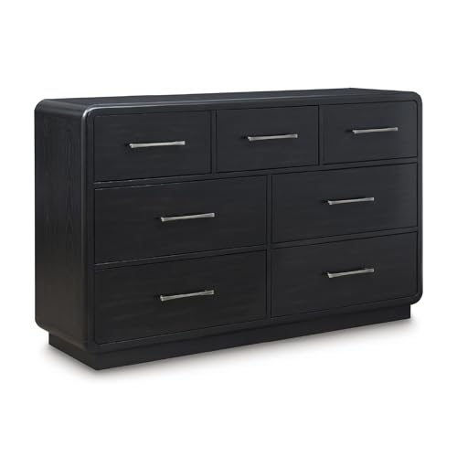 Modern 7-Drawer Dresser with Felt-Lined Top Drawer