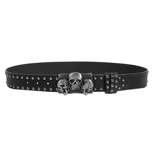 Skull Buckle Waist Belt Buckle Punk Trendy Chain Costume Belt For Wrap Dress Suit Skirt Jeans Jewelry