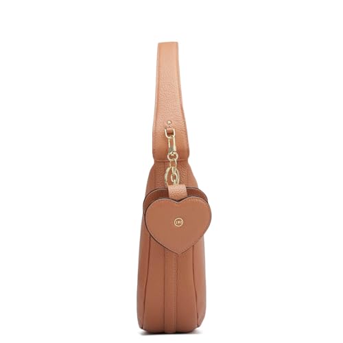 Image of Da Milano Women's Leather Shoulder Bag - Orange