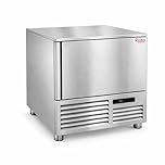 Abbattitore di Temperatura Professionale 5 Teglie 600x400 mm/GN 1/1 - +8°C / -40°C, 0.76 kW, Acciaio Inox, Ideale per Ristorazione, Pasticceria e Catering