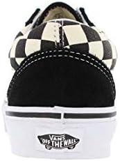 Vans Unisex Adults' Old Skool Trainers, (Primary Check) Black/White Size 8 | Image 3