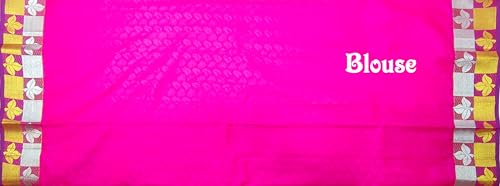 Image of VFCollections Women's Kanchipuram Silk Saree With Blouse Piece