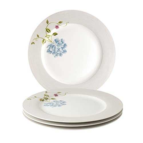 Laura-Ashley-10-Cobblestone-Pinstripe-Dinner-Plate-Set-in-Giftbox-4-Porcelain-Ceramic-Plates-Microwave-Safe-Dishes-Heritage-Collectables Laura Ashley 10 Cobblestone Pinstripe Dinner Plate Set in Giftbox 4 Porcelain Ceramic Plates Microwave Safe Dishes Heritage Collectables