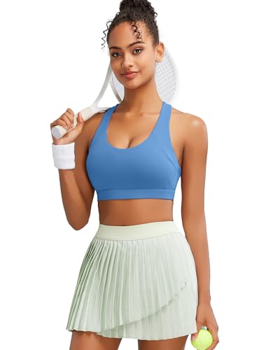 Image of RUNNING GIRL Sports Bras for Women,Seamless Strappy Sports Bra High Support Crisscross Back with Removable Pads