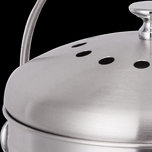 Afvalbakken Roestvrijstalen compostbak Kitchen Compost Bin voor Keuken Aanrecht - 0. 8 Gallon Compost Emmer voor keuken met deksel Recycling bin bags - Image 6