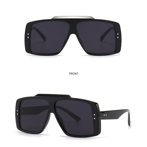 Lunettes de soleil à monture large pour masquer la fatigue avec style