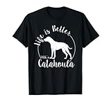 Photo Gallery life is better with a catahoula - divertente regalo per cani da compagnia maglietta Photo Gallery life is better with a catahoula - divertente regalo per cani da compagnia maglietta
