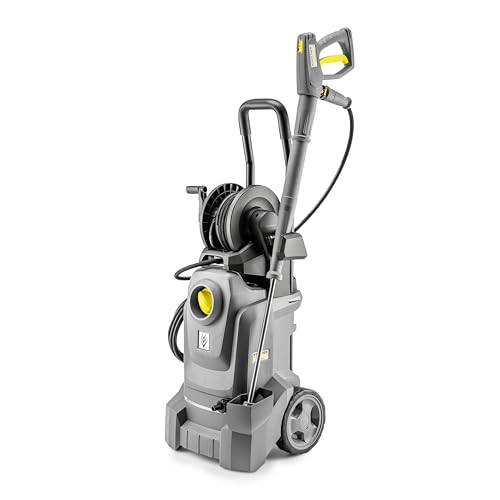 Kärcher limpiadora de Alta presión de Agua fría HD 5/11 EX Plus Classic, presión de Trabajo: 110 Bar, caudal: 500 l/h, Peso: 21 kg, Manguera: 8 m, Boquilla Turbo, enrollador de mangueras