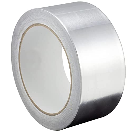 MARKQ Aluminum Foil Tape, 2 Inch x 15 Yards Insulation Tape, Silver Tape for HVAC, Sealing and Patching Hot and Cold Air Ducts, Metal Repair, 1 Roll