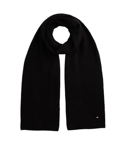 [Tommy Hilfiger] (トミーヒルフィガー) フラッグピマコットンカシミヤストール AM12847 FREE ブラックBDS