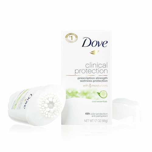 Image of Dove Deodorant for Women, Clinical Protection Antiperspirant, Cool Essentials 3-Pack - Prescription Strength Wetness Protection with Moisturizers, 1.7 Oz Ea