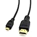 CBUS 25ft HDMI to Micro HDMI Cable for Sony FDR-AX53 Handycam, HXR-NX80, FDR-AX700, HDR-CX405, FDR-AX100, Panasonic Camcorder HC-V800, HC-WXF1, HC-VXF990, HC-VX981K, HC-V770K, HC-V100 Zoom Q2n, Q4n Q8
