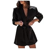 Unique Women's Casual Sexy Fashion Solid Turn Down Collar Jacket Long Sleeve Coat Outerwear Blazer...