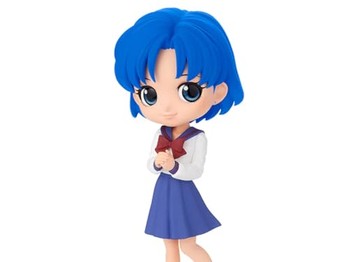 Image of Banpresto - Pretty Guardian Sailor Moon Q posket Ami Mizuno Figure Version A, Blue, (BP17748)