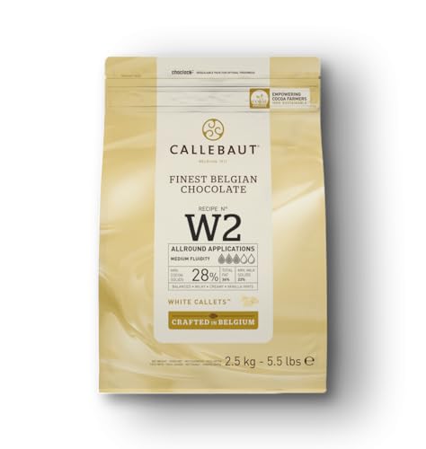 Chocolate blanco W2 28% manteca de cacao Callebaut 2.5 kg (cajas)