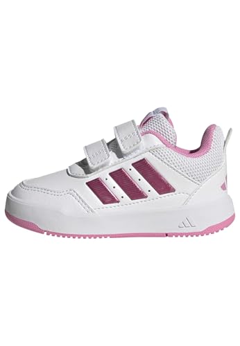 adidas Unisex Baby TENSAUR Sport 3.0 Shoes Infants, FTWR White/Bliss Pink/Grey Two, 8 UK Child