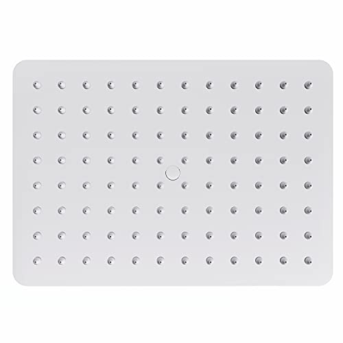 Blue Ocean 10"X7" Shk08 Ultra Thin Premium Stainless Steel Bath Rainfall Shower Head | Adjustable Brass Swivel Ball Joint #TOP4