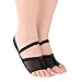 Artibetter 1 Paar Ballett Bauchtanz Fuß Tanga Lyrische Pfotenpolster Ballett Tanzschuhe Gymnastikschuhe für Erwachsene Tänzer Kinder - Größe 37 (Schwarz)