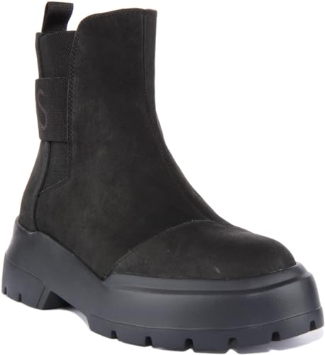 Chaussures de randonnée femme TOMS en cuir noir pour marche