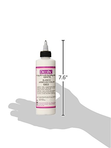 Decopac White Food Coloring, 8 Fl Oz Airbrush Food Color, Edible Airbrush For Cake Decorating, Cookie Airbrush Coloring, Food Airbrush Kit Add-On, Airbrushes For Cake Decorating 8Fl Oz #TOP7