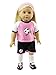 American Fashion World Pink Soccer Outfit for 18-inch Dolls| Premium Quality & Trendy Design | Dolls Clothes | Outfit Fashions for Dolls for Popular Brands