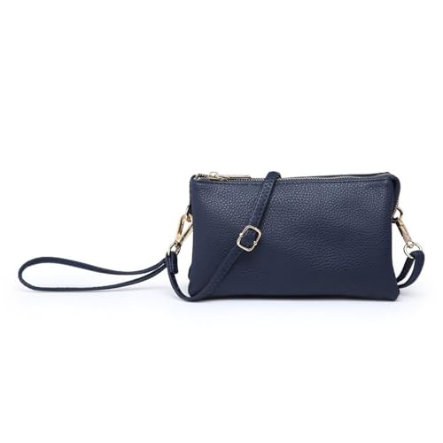 Image of JEN & CO. Riley Crossbody Bags for Women Vegan Leather Wristlet Clutch Wallet Purses Handbags with 2 Straps