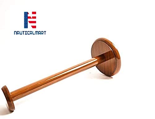 Nautical-Mart Wooden Helmet Stand Solid and Sturdy Wooden Display Stand for Medieval Roman Viking Helmet 18