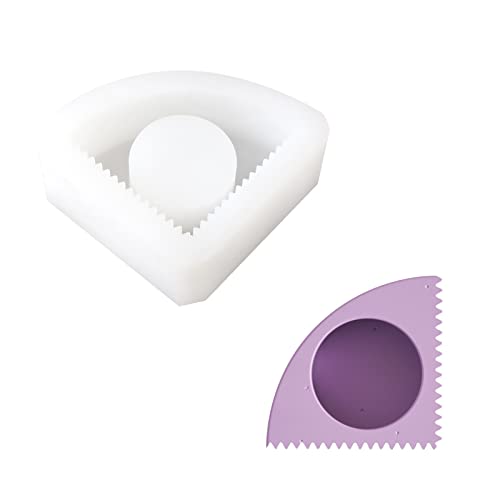 Sector Candle Holder Molds, Silicone Resin Making Epoxy Molds Beeswax Irregular Geometry Columnar Candle Concrete Candlestick molds for Candle Making DIY Crafts