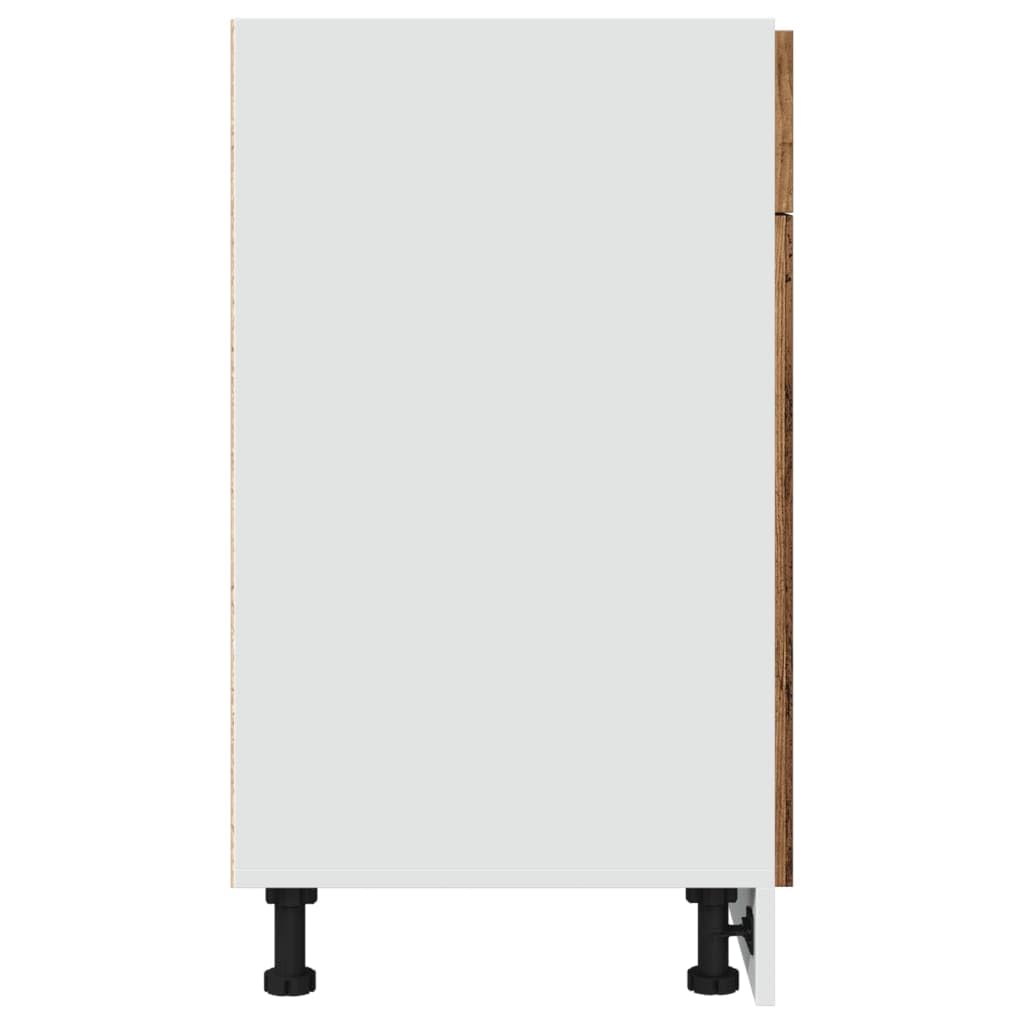 vidaXL Mobile con Cassetto “Lyon” Legno Antico 50x46x81,5cm