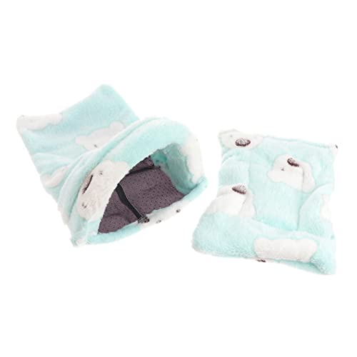 BUGUUYO Casa De Descanso para Cobayas y Hámsteres Saco De Dormir Cálido De Forro Polar Lecho para Pequeños Roedores Conejillo De Indias Ardillas Erizos y Chinchillas Tamaño